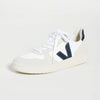 Veja Women's V-10 Sneakers, White/Nautico, 11 Medium US