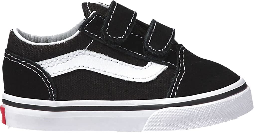 Vans Kids Unisex Old Skool V Shoes, Size 8.5, Color (BLK) Black