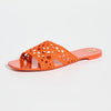 Tory Burch Women's Woven Flat Slides, Desert Flower Orange, 8.5 Medium US