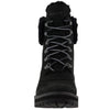 Timberland Women's Courmayeur Valley Waterproof 6in with Shearling Fashion Boot Black Nubuck 7.5 M US