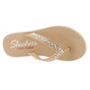 Skechers Cali Women's womens Meditation - Lotus Bae Flip Flop, Rose Gold, 10 US