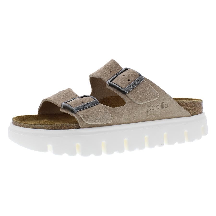 Birkenstock Women's Arizona Chunky Sandals, Warm Sand, Tan, 8-8.5 Narrow US
