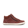 Taos Footwear Women's Startup Cappuccino Distressed Sneaker 10 M