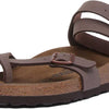 Birkenstock Women's YARA Birko-Flor Nubuck Ankle Strap Sandals, Brown (Mocca Mocca), 5.5 UK