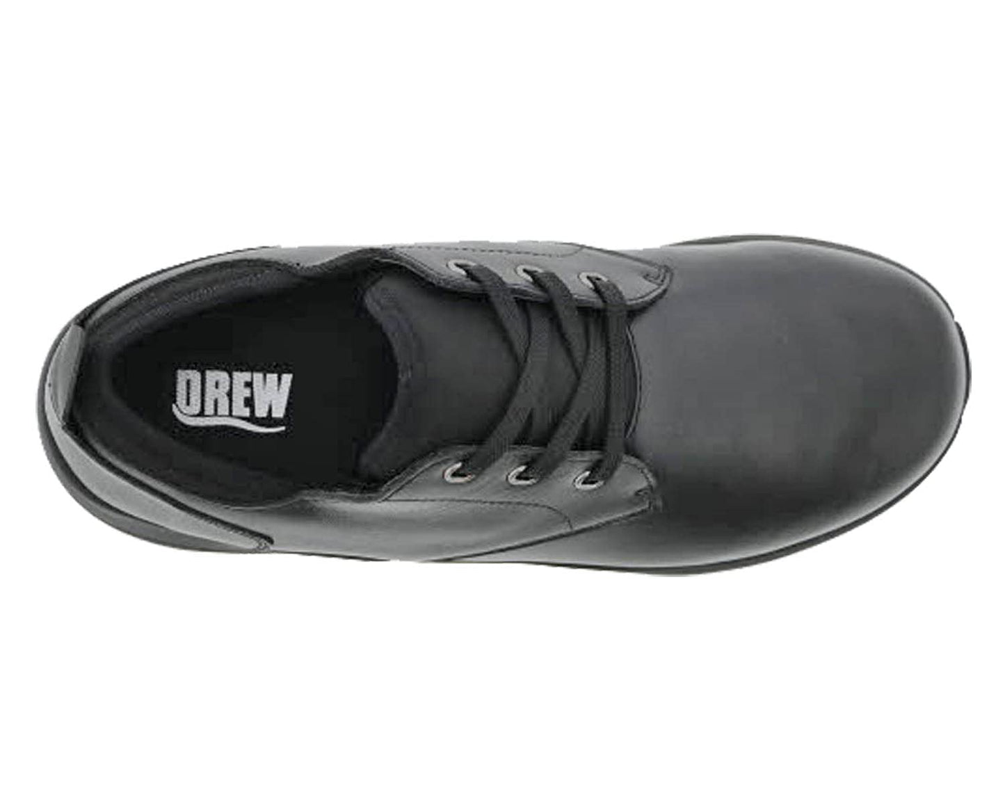 Drew Men's Armstrong Casual Shoe, Black Leather, 11.5 X-Wide (4E)