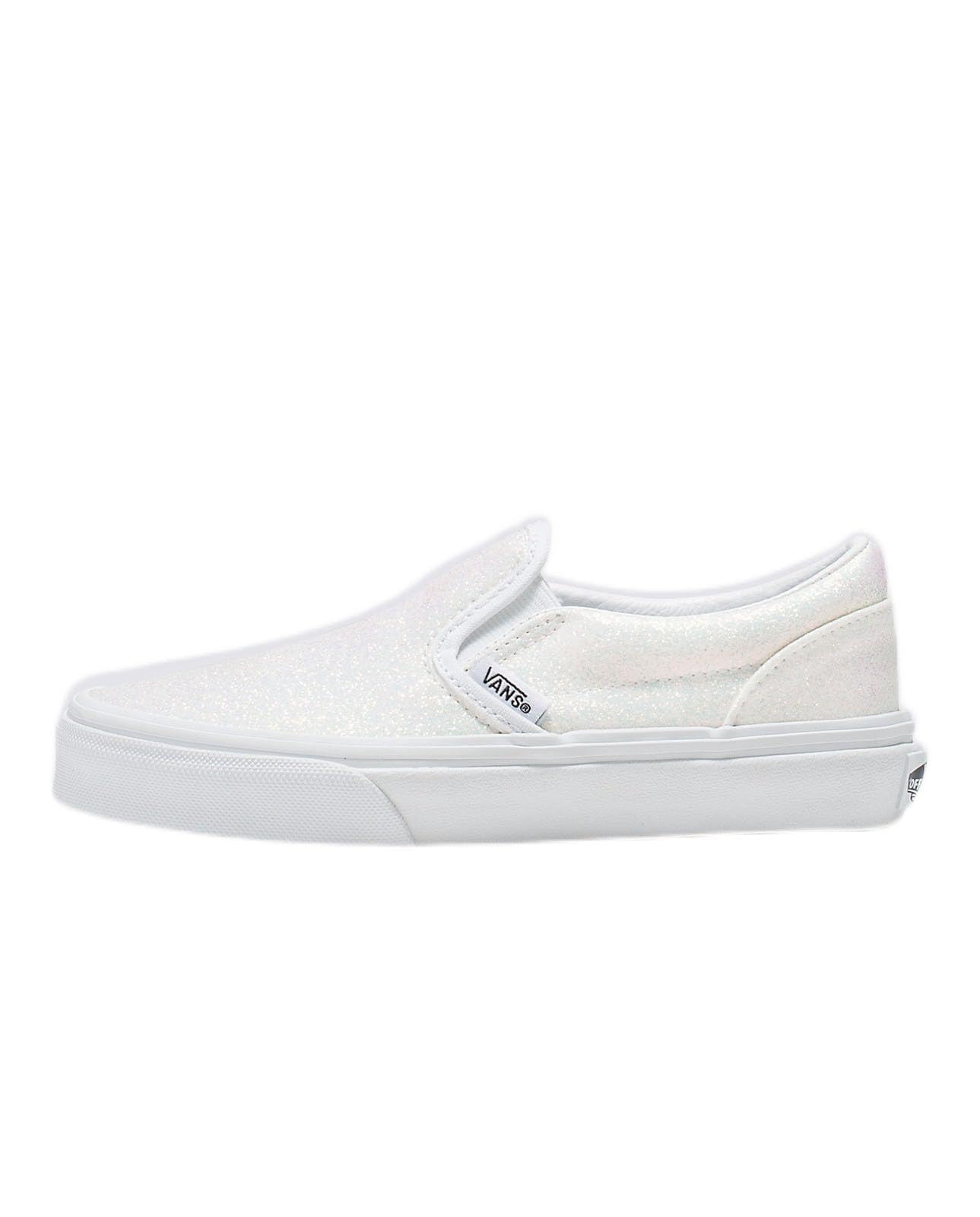 Vans - Kids Classic Slip-On Shoes, Color White, Size: 3 M US Little Kid