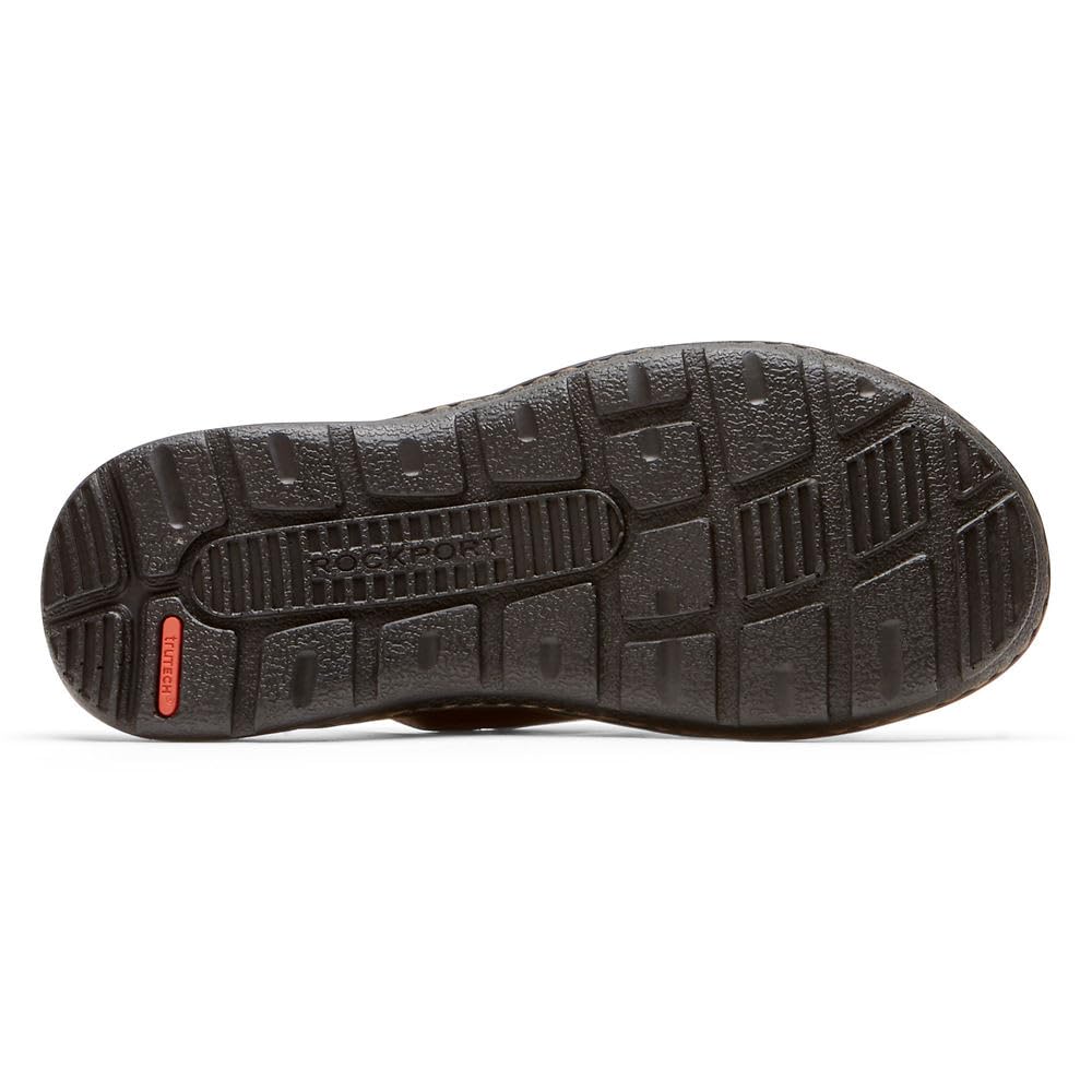 Rockport Men's Darwyn Slide Sandal, COACH BROWN, 12