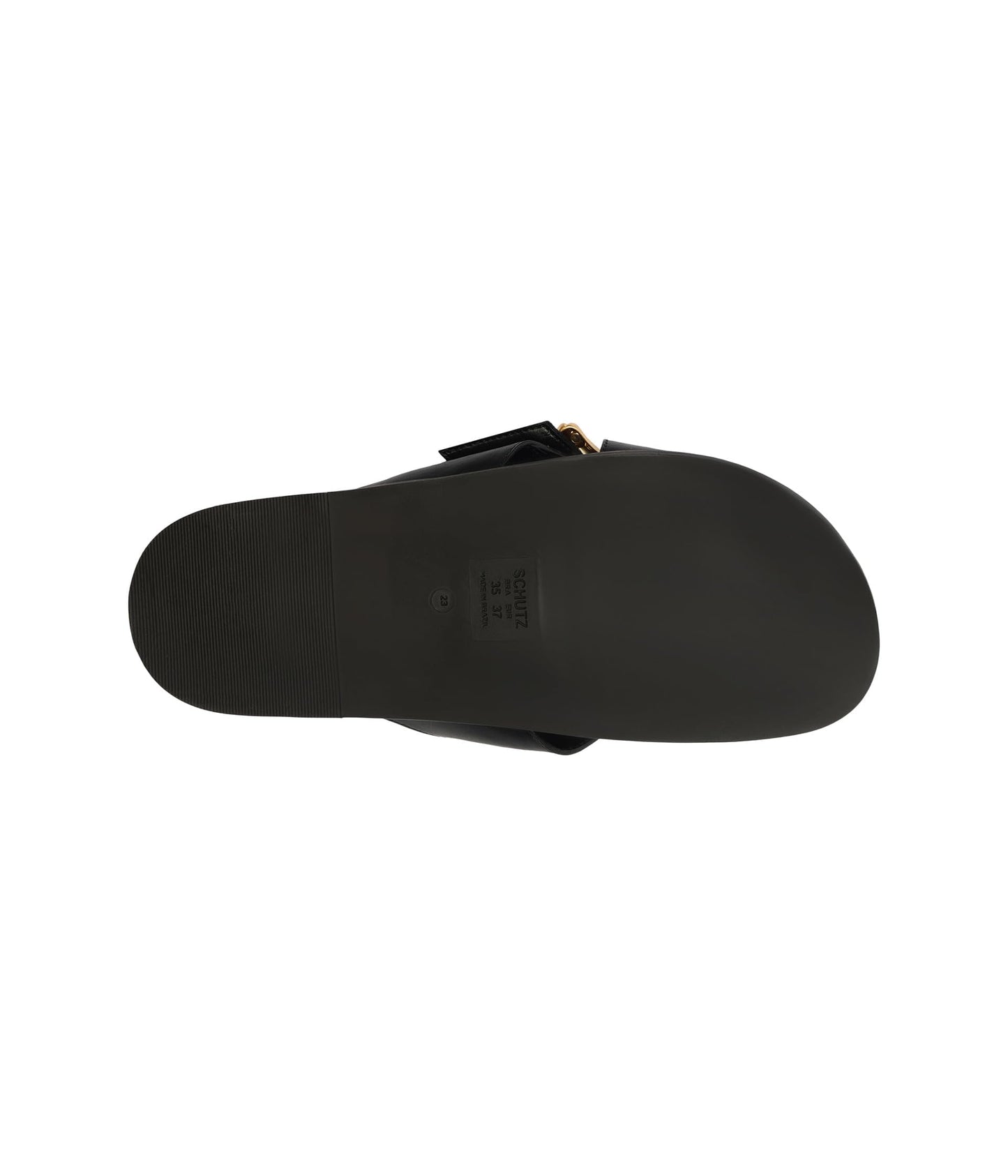 Schutz Women's Enola Crossed Sandal, Black, 9