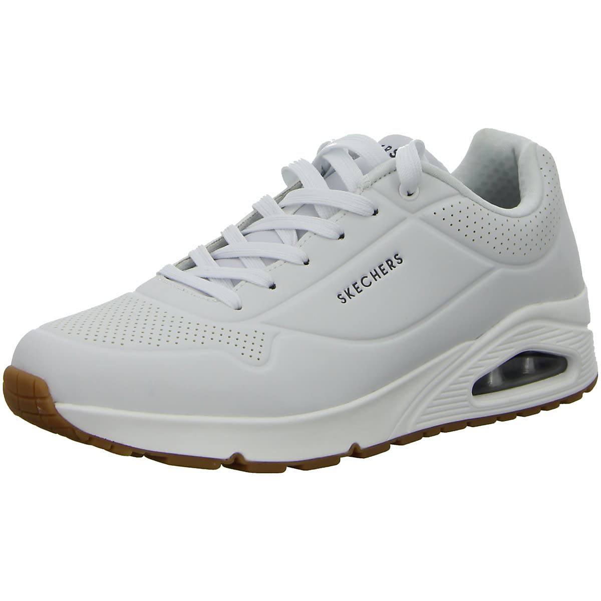 Skechers Men's Uno-Stand on Air Sneaker, White, 9.5