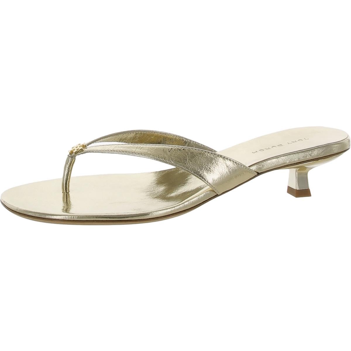 Tory Burch Women's Capri Low Heel Sandal 35mm Gold 5.5 Medium
