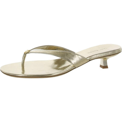 Tory Burch Women's Capri Low Heel Sandal 35mm Gold 5.5 Medium