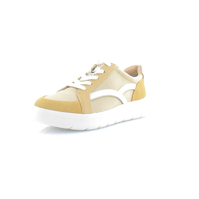 Rockport Truflex Navya Retro Sneaker Mustard Textile/Synthetic Eco 8 W (C)