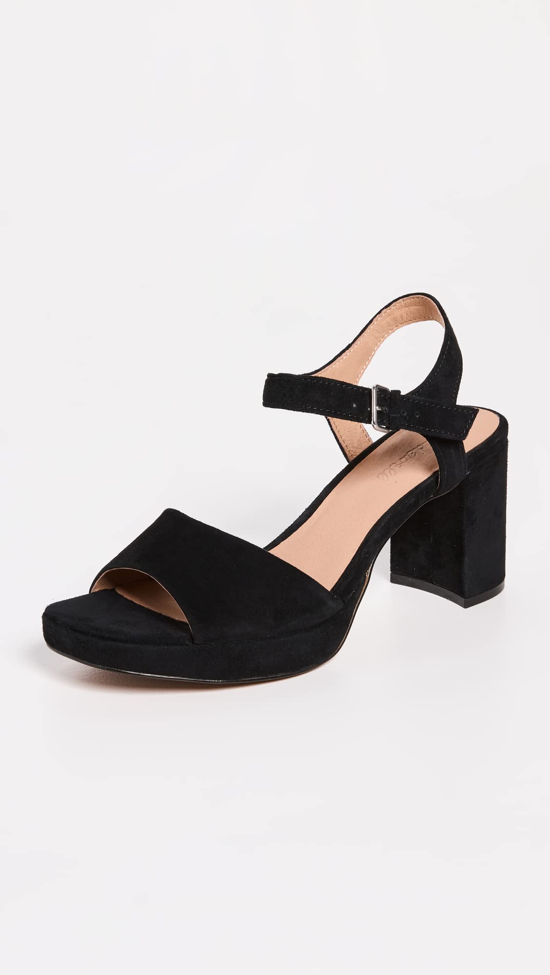 Madewell Women's Daphne Platform Heels, True Black, 9.5 Medium US