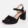 Madewell Women's Daphne Platform Heels, True Black, 10 Medium US