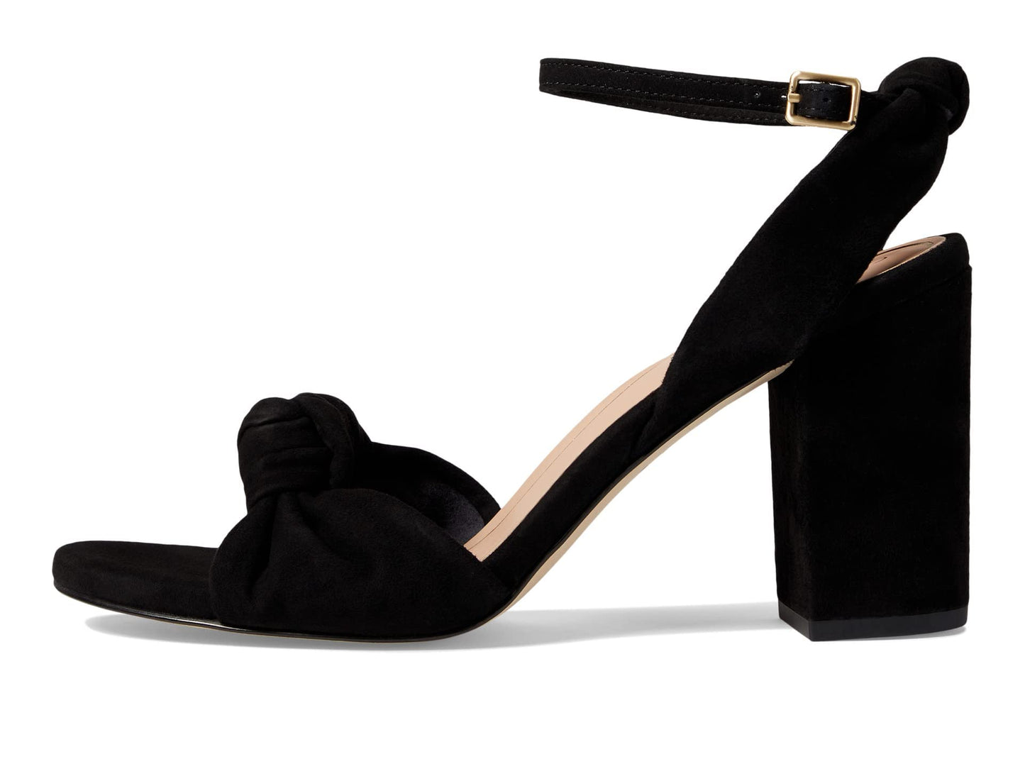 Cole Haan Kaycee Knotted Sandal Black Eco Flora/Brushed Gold/Black Outsole 7.5 B (M)