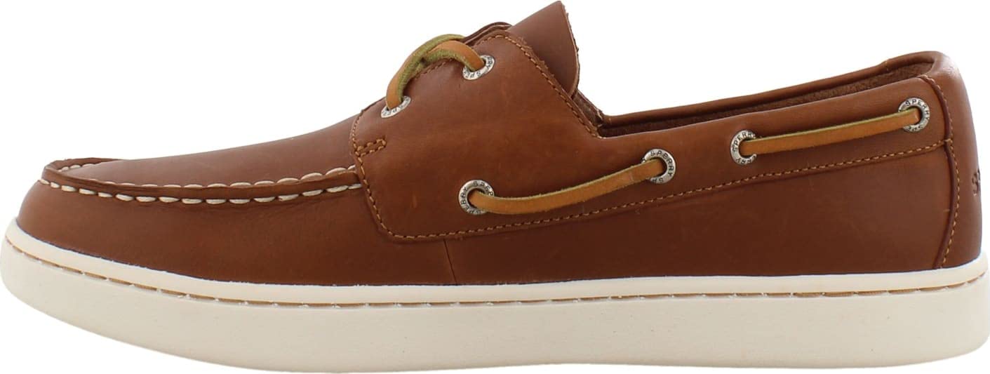 Sperry Mens Sperry Cup 2-Eye Boat Shoe, Tan, 10.5