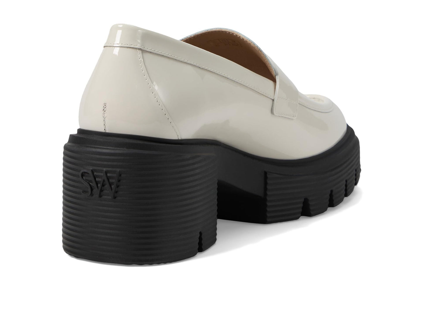 Stuart Weitzman Womens Soho Loafers Cream, 8 Medium