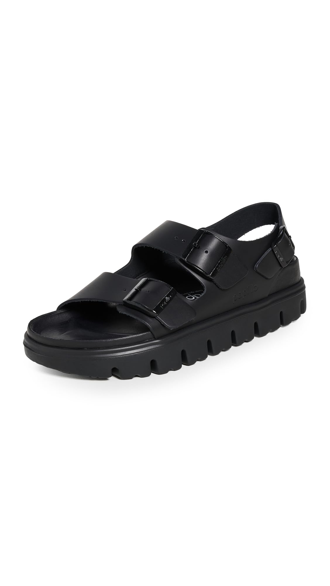 Birkenstock Women's Milano Chunky Sandals, Black, 7-7.5 Medium US