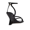 Michael Michael Kors Nadina Wedges for Women - Leather Upper - Synthetic Lining - Padded Synthetic Footbed Black 8 M