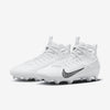 Nike Huarache 9 Elite LAX Lacrosse Cleats (FD0088-101, White/White/Black) Size 6.5