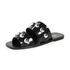 SCHUTZ Women's Lizzie Sandals, Black, 7 Medium US