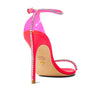 Stuart Weitzman Nudistglam 100 Sandal Neon Pink/Neon Pink/Clear 8.5 B