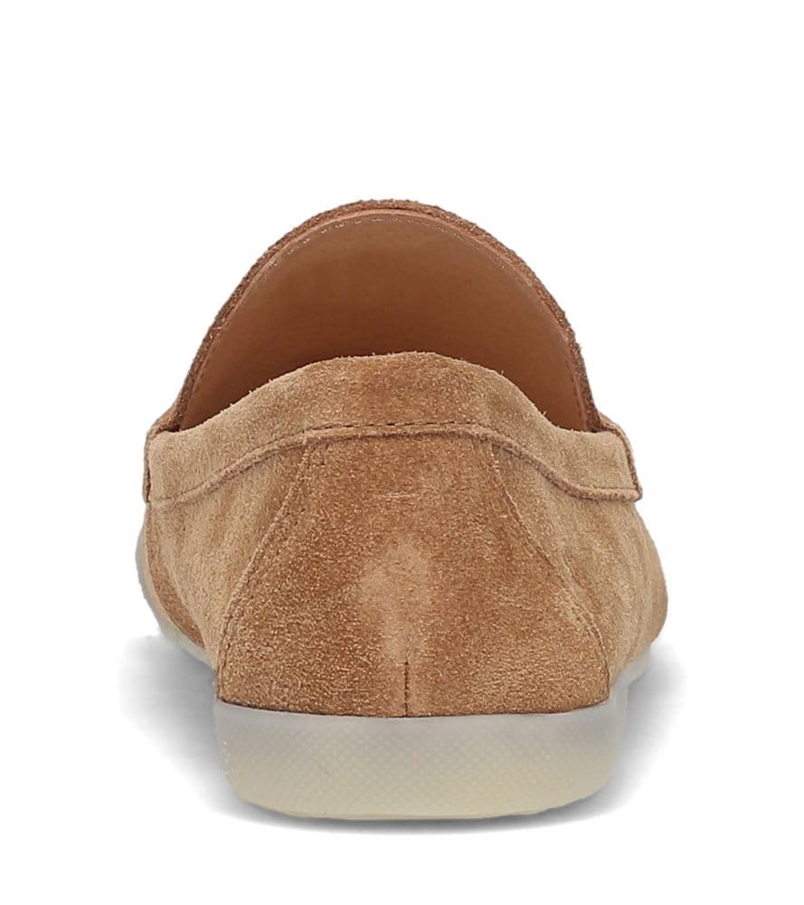 Frye Melanie Skimmer Loafer for Women - Classic Leather Slip-On Shoes with Timeless Style & Comfort, Almond - 12M