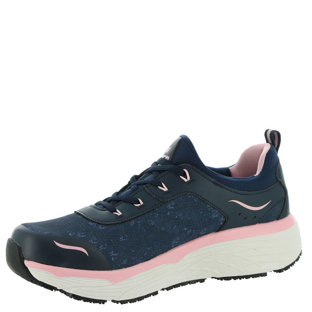 Skechers Work Max Cushioning Elite SRRastip Womens Oxford 11 BM US NavyPink