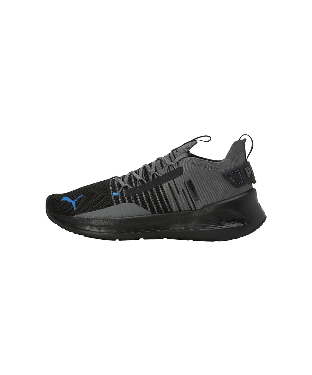 Puma Unisex's Softride Symmetry Fuzion Road Running Shoe, Puma Black Cool Dark Gray Puma Team Royal, 8 us