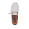 Hey Dude Women's Wendy Snake Linen White Size 10 | Women’s Shoes | Women’s Lace Up Loafers | Comfortable & Light-Weight