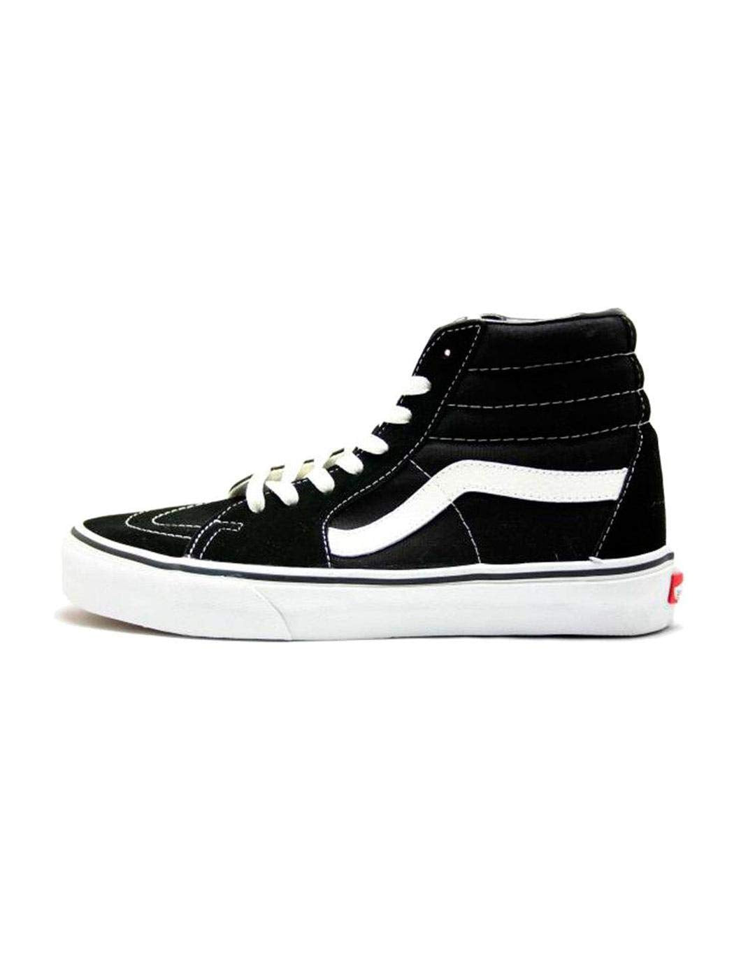 Vans Unisex Hi-Top Trainers Sneaker, Black Black White, 10 US Women
