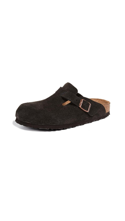 Birkenstock Unisex Arizona Soft Footbed Sandal, Mocha Suede, 45 M EU / 12-12.5 D(M) US