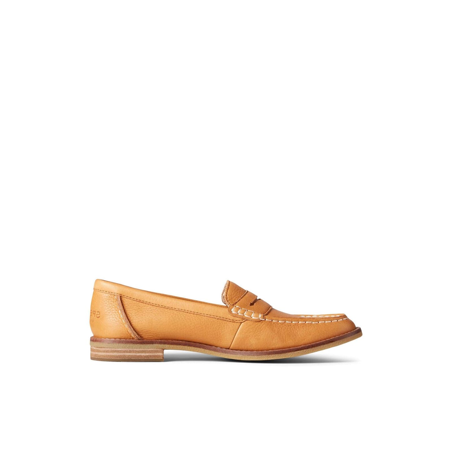 Sperry Womens Seaport Penny Loafer, Tan, 6.5