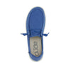 Hey Dude Women's Wendy Canvas Blue Nautical Size 5 | Women’s Shoes | Women’s Lace Up Loafers | Comfortable & Light-Weight