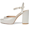 Stuart Weitzman Womens Dayna Ii Platform Cream 9 Medium