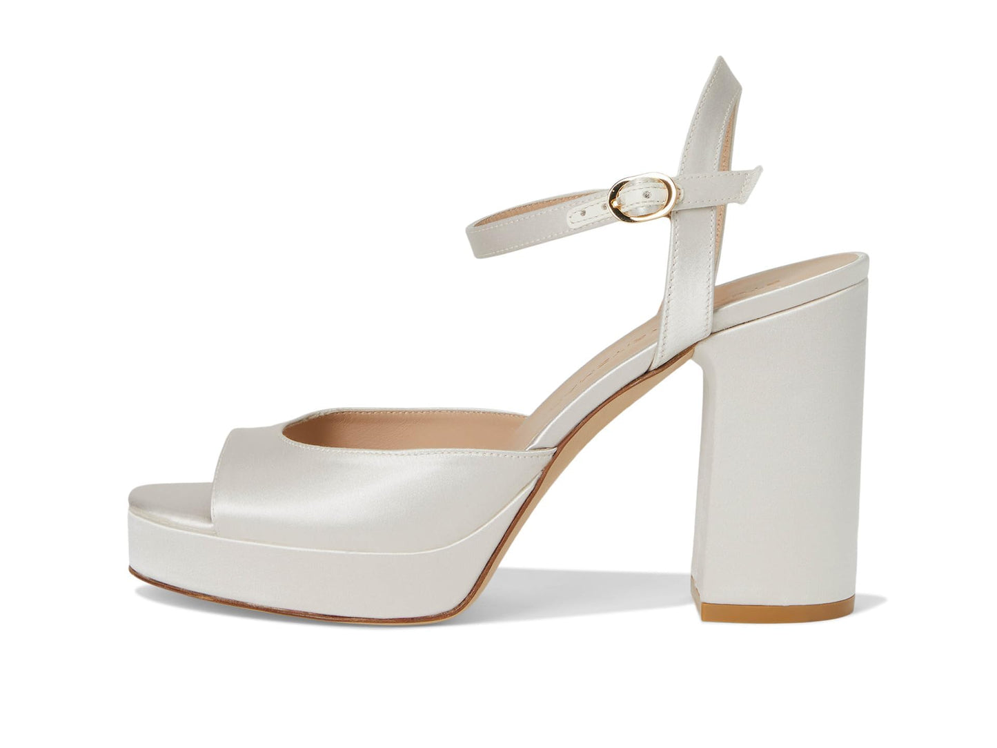 Stuart Weitzman Womens Dayna Ii Platform Cream 9 Medium