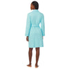 Lauren Ralph Lauren Quilted Collar Interlock Robe Turquoise XL (US 16-18)