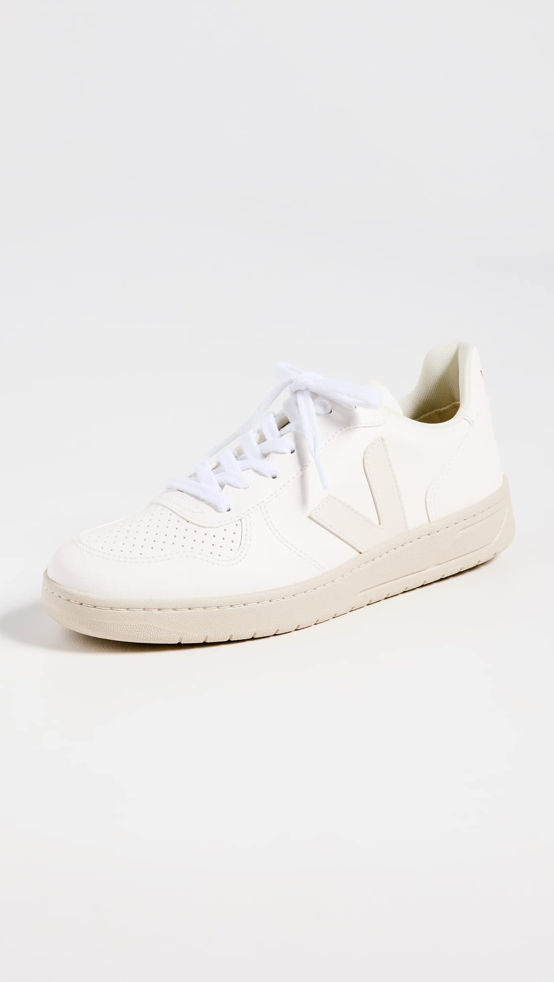 Veja Women's V-10 Laceup Sneakers, Extra White, 4 Medium US