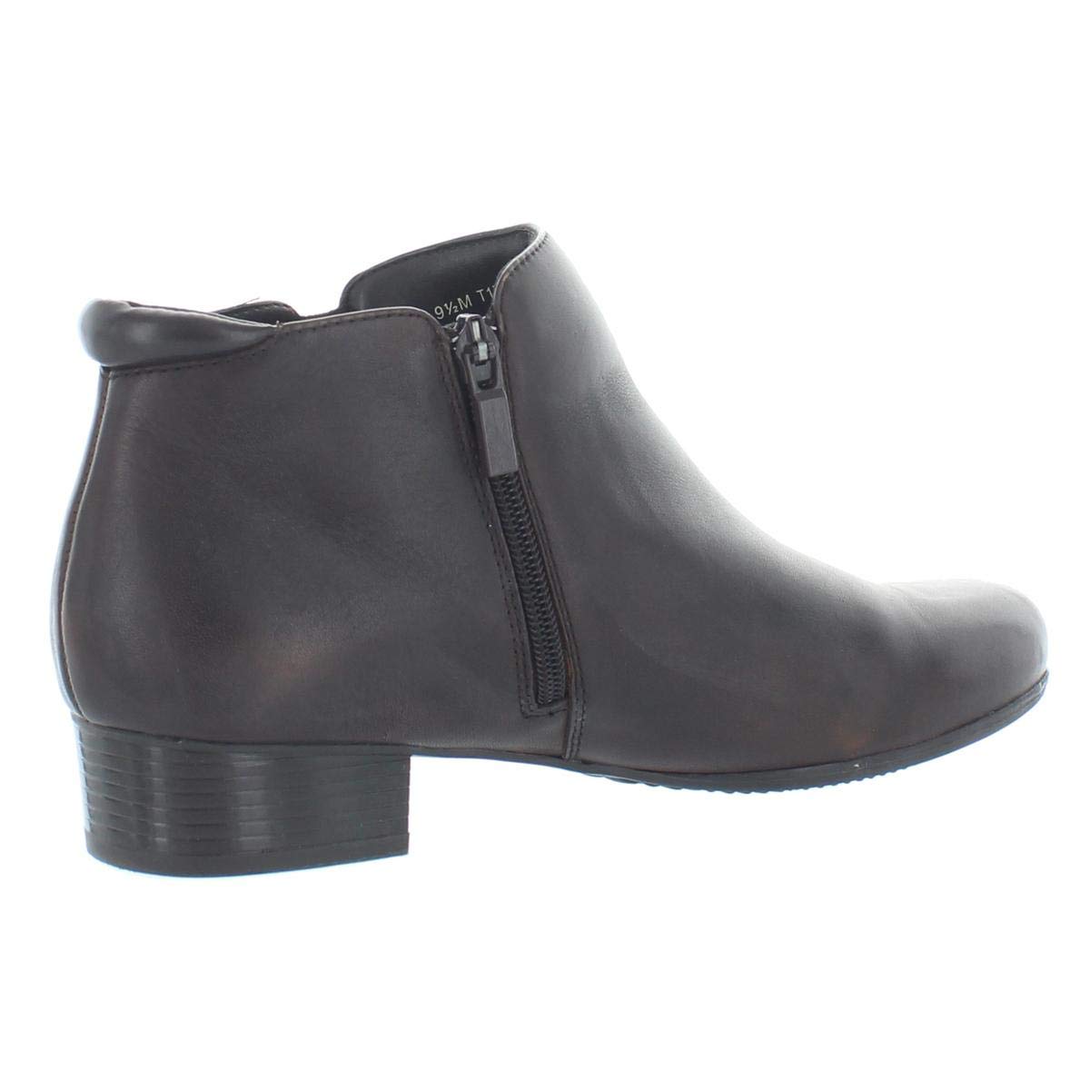 Trotters Women's Major Ankle Bootie, Dark Brown, 10 Wide