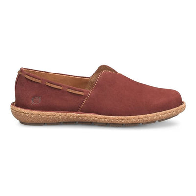 BORN Naya Women’s Flats Red Slip On Comfort Loafers Shoes Size 7 M NWOB