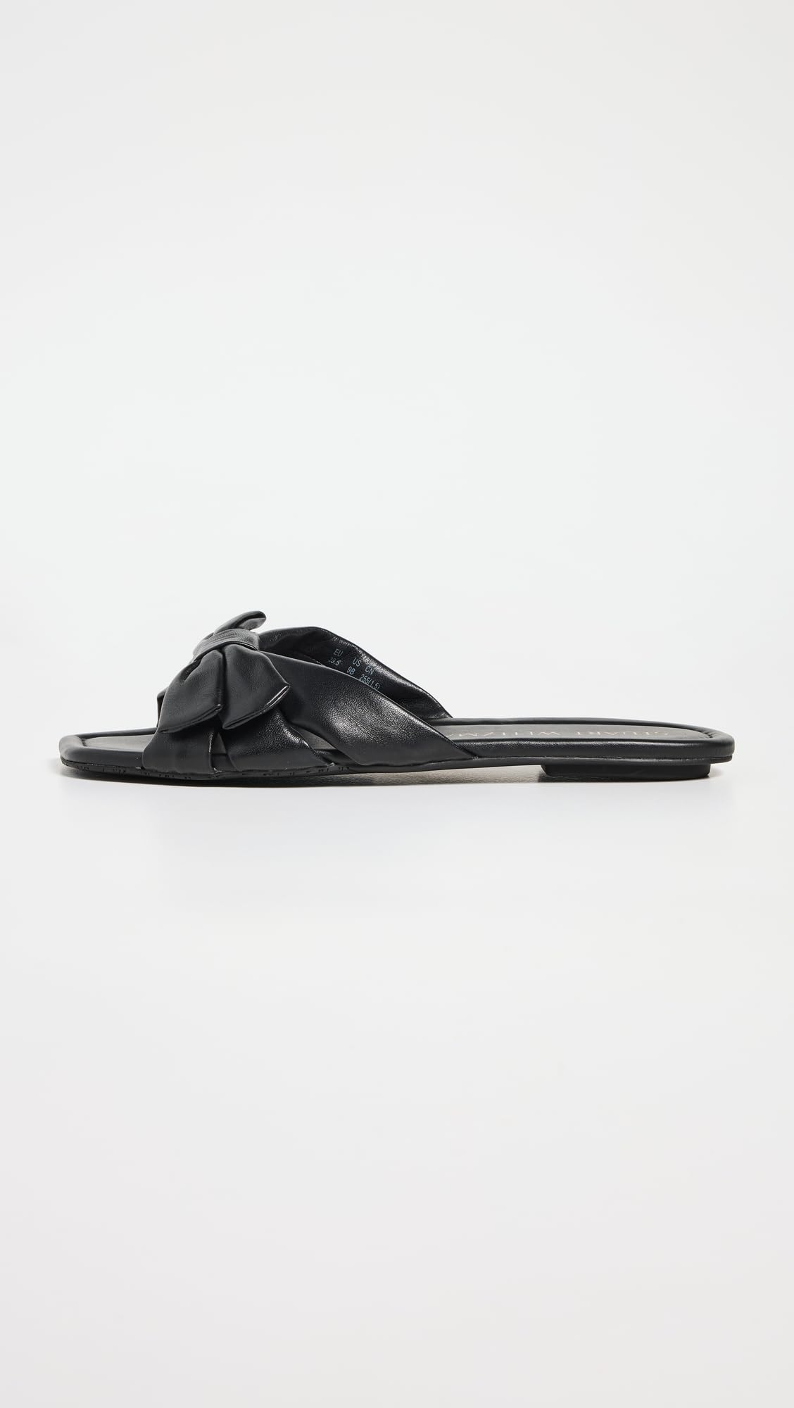 Stuart Weitzman Women's Sofia Slides, Black, 6.5 Medium US
