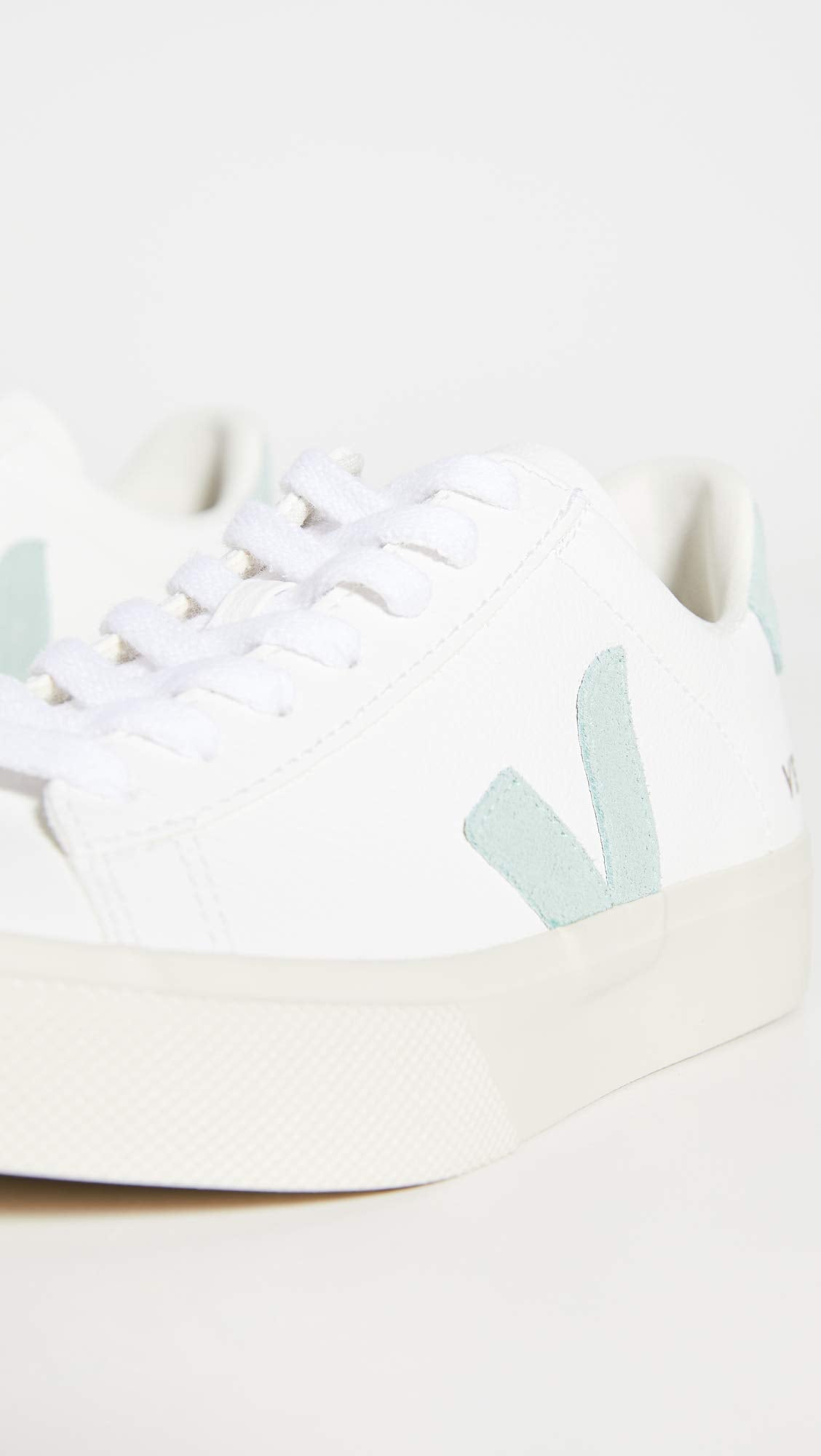 Veja Women's Campo Sneakers, Extra-White/Matcha, 11 Medium US