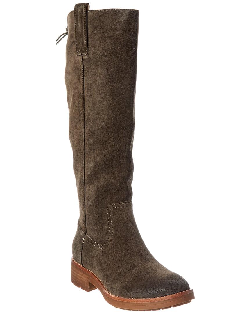 Sofft Samantha II Dark Taupe Waterproof Leather Tall Riding Boots Women's 8.5 M