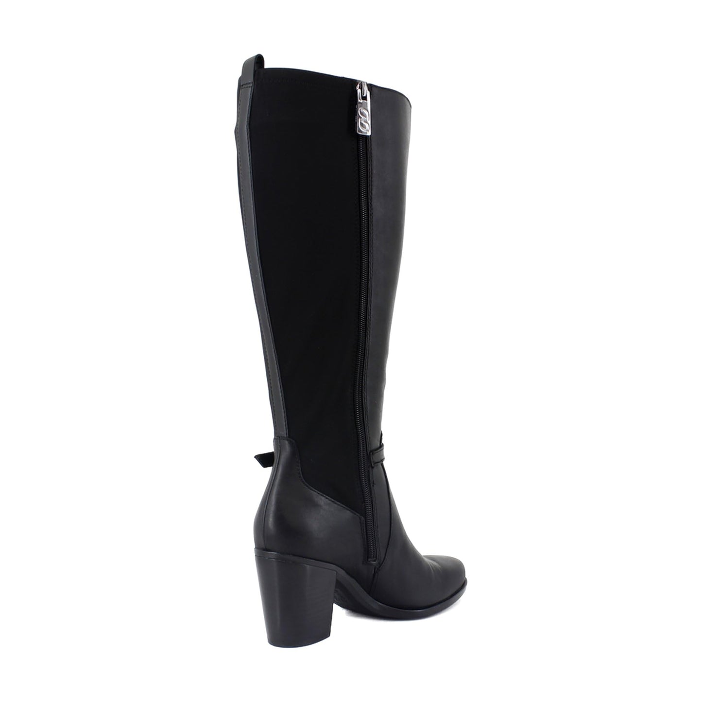 Naturalizer Women's Kalina-Stretch Boots Knee High, Black Leather and Fabric, 11 Wide