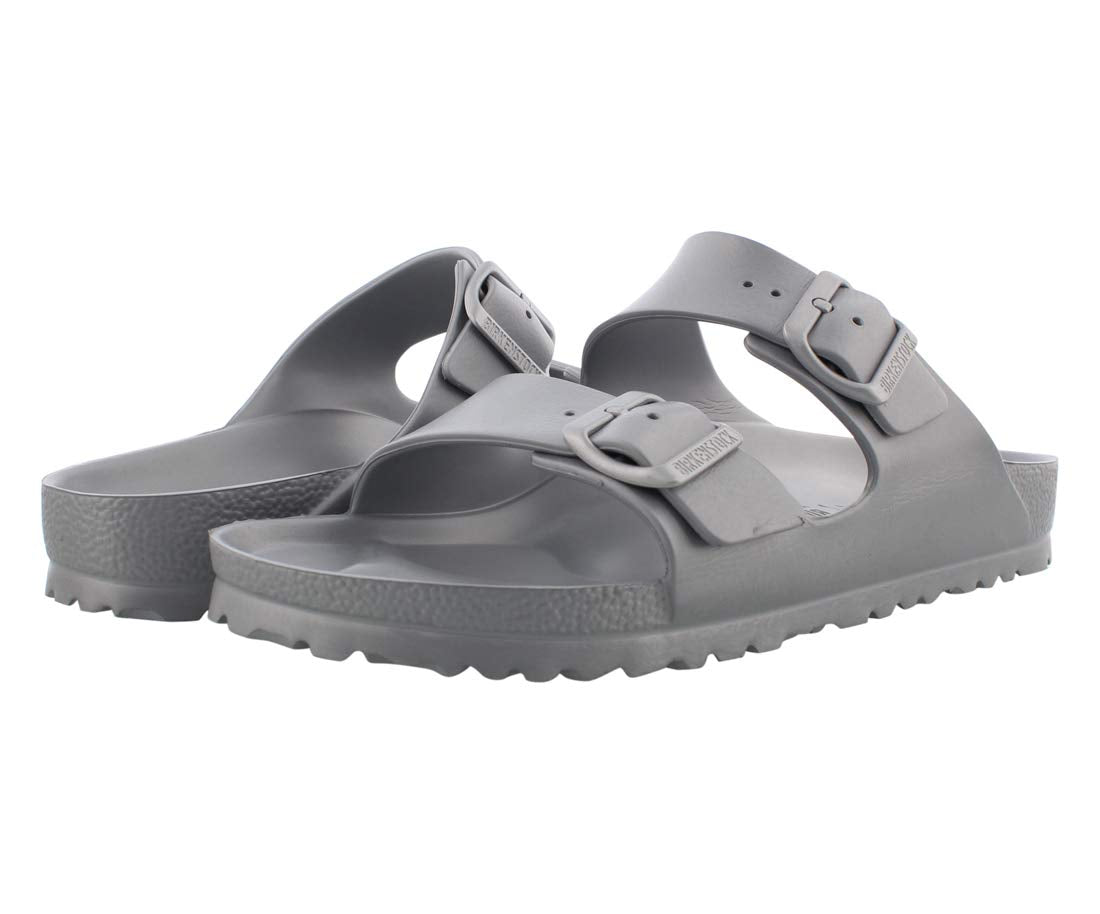 birkenstock Arizona Eva Mules/Clogs Men Black Mules Shoes, Silver, 6 UK Men/ 7 UK Women