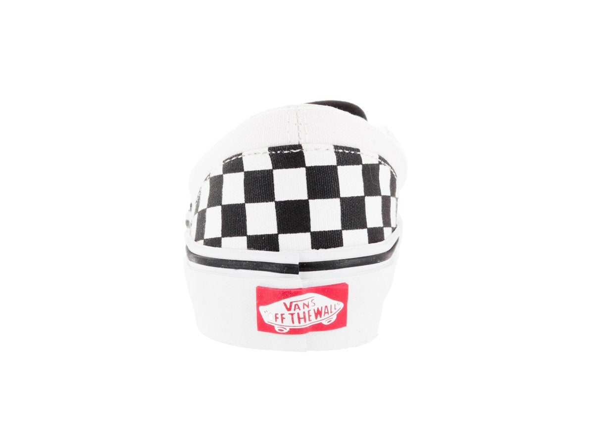 Vans Kids Classic Slip-On (Checkerboard) Black/True White VN000ZBU5GU Size 11.5