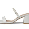 Stuart Weitzman Goldie 60 Block Slide White 9 B