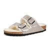 Birkenstock Men's Arizona Shearling Sandals, Stone Coin/Natural, 12 Medium US
