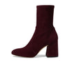 Stuart Weitzman Flareblock 85 Stretch Bootie Cabernet 9 B