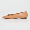 SCHUTZ Women's Arissa Flats, Honey Peach, Tan, 8 Medium US